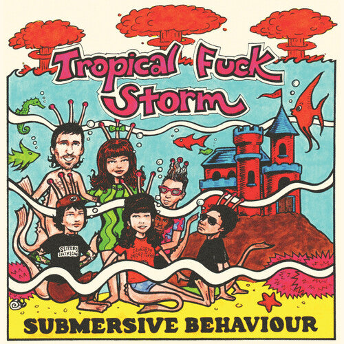 Tropical Fuck Storm - Submersive Behaviour - Clear/aqua Blue Smoke (Vinyl) { vinyl }