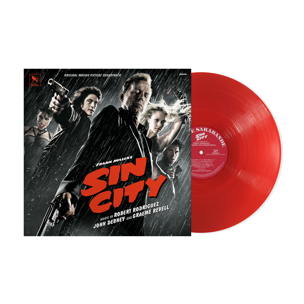 Graeme Revell, John Debney & Robert Rodriguez - Sin City - Original Motion Picture Soundtrack (Blood Red Translucent) { vinyl }