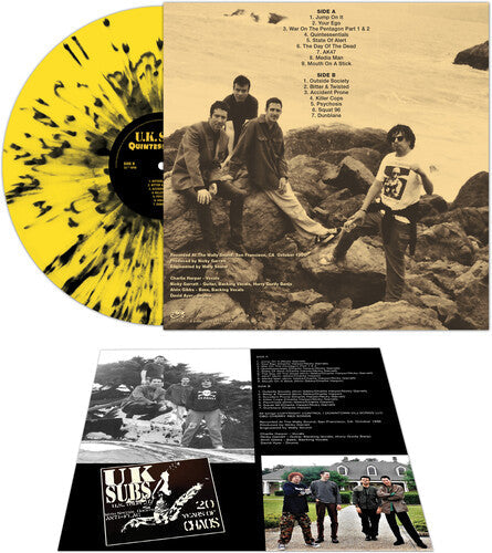 UK Subs - Quintessentials - YELLOW/BLACK SPLATTER (Vinyl) { vinyl }
