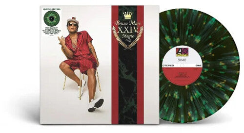 Bruno Mars - 24K Magic - Green & Yellow Splatter Colored Vinyl (Vinyl) { vinyl }