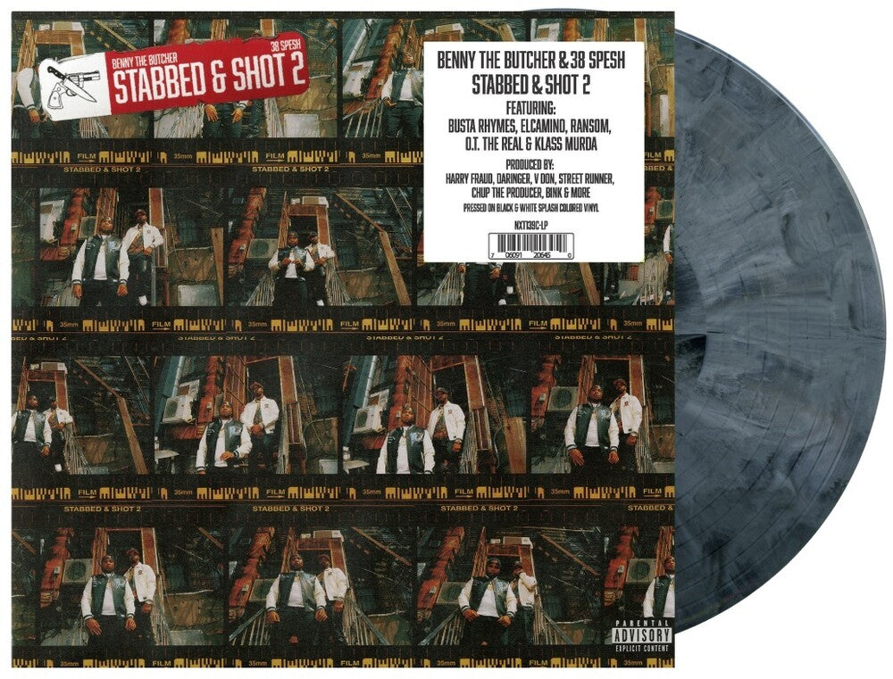Benny The Butcher & 38 Spesh - Stabbed & Shot 2 (Blk) (Colored Vinyl) (Wht) { vinyl }