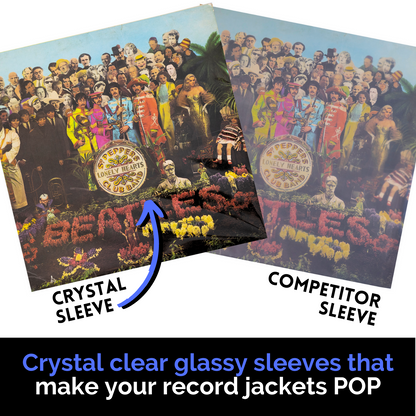 100 Pack 12" Vinyl Record Outer Sleeves (Plus Size)