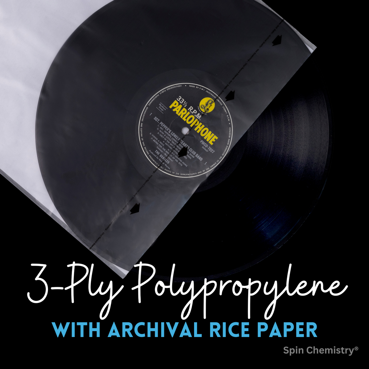[BUNDLE] 50 Pack 12" Audiophile Inner Sleeves + Complete Cleaning Kit