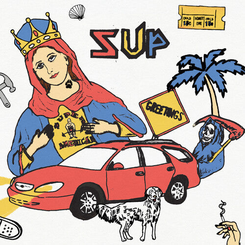 Super American - SUP - Half Red / Half Blue (Vinyl) { vinyl }