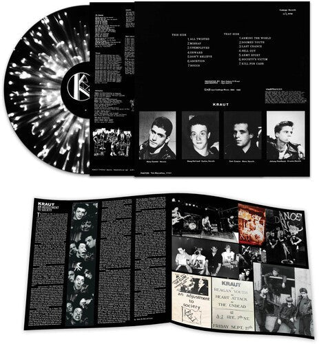 Kraut - An Adjustment To Society - Black/white Splatter (Vinyl) { vinyl }
