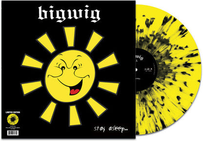 Bigwig - Stay Asleep - Yellow/black Splatter (Vinyl) { vinyl }