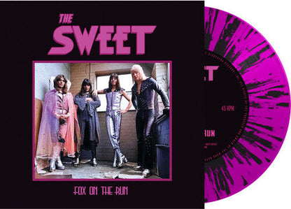 Sweet - Fox On The Run - PINK/BLACK SPLATTER (Vinyl) { vinyl }