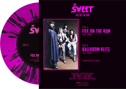 Sweet - Fox On The Run - PINK/BLACK SPLATTER (Vinyl) { vinyl }