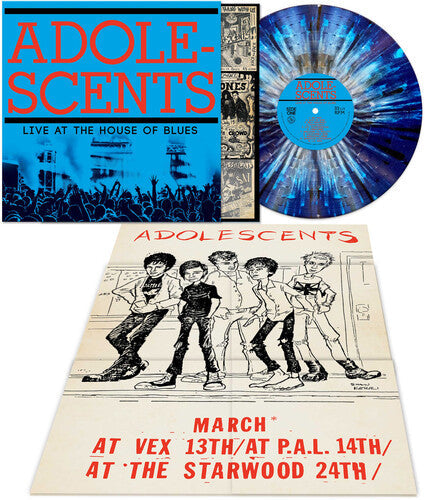 The Adolescents - Live At The House Of Blues - Blue/Light blue Splatter (Vinyl) { vinyl }