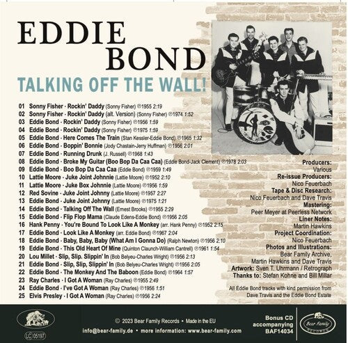 Eddie Bond - Talking Off The Wall! (Vinyl) { vinyl }