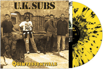 UK Subs - Quintessentials - YELLOW/BLACK SPLATTER (Vinyl) { vinyl }
