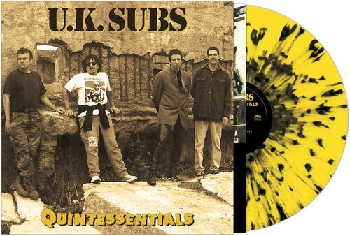 UK Subs - Quintessentials - YELLOW/BLACK SPLATTER (Vinyl) { vinyl }