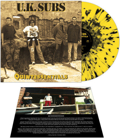 UK Subs - Quintessentials - YELLOW/BLACK SPLATTER (Vinyl) { vinyl }