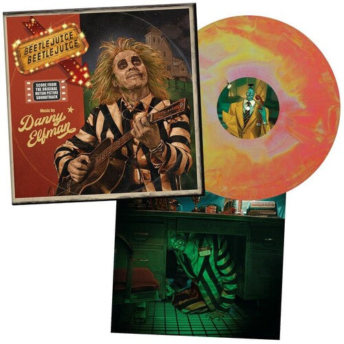 Danny Elfman - Beetlejuice Beetlejuice (Original Soundtrack) - Limited Australian Exclusive Pink & Yellow Colored Vinyl (Vinyl) { vinyl }