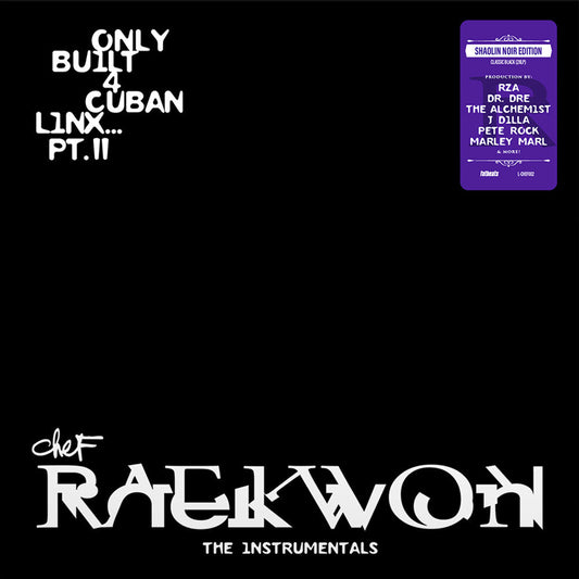 Raekwon - Only Built 4 Cuban Linx... Pt. II - THE INSTRUMENTALS, Shaolin Noir Edition (LP) { vinyl }