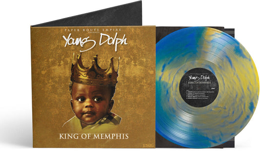 [PRE-ORDER] Young Dolph - King Of Memphis (10 Yr) - Royalty Blue/Gold (Blue) (LP) { vinyl }