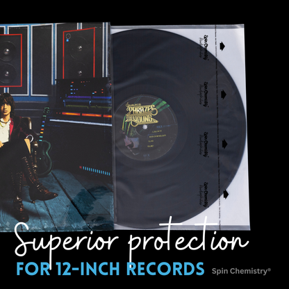 200 Pack Archival Grade 12" Record Inner Sleeves (Audiophiles)