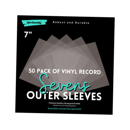 50 Pack of 7-inch Record Outer Sleeves (Sevens)