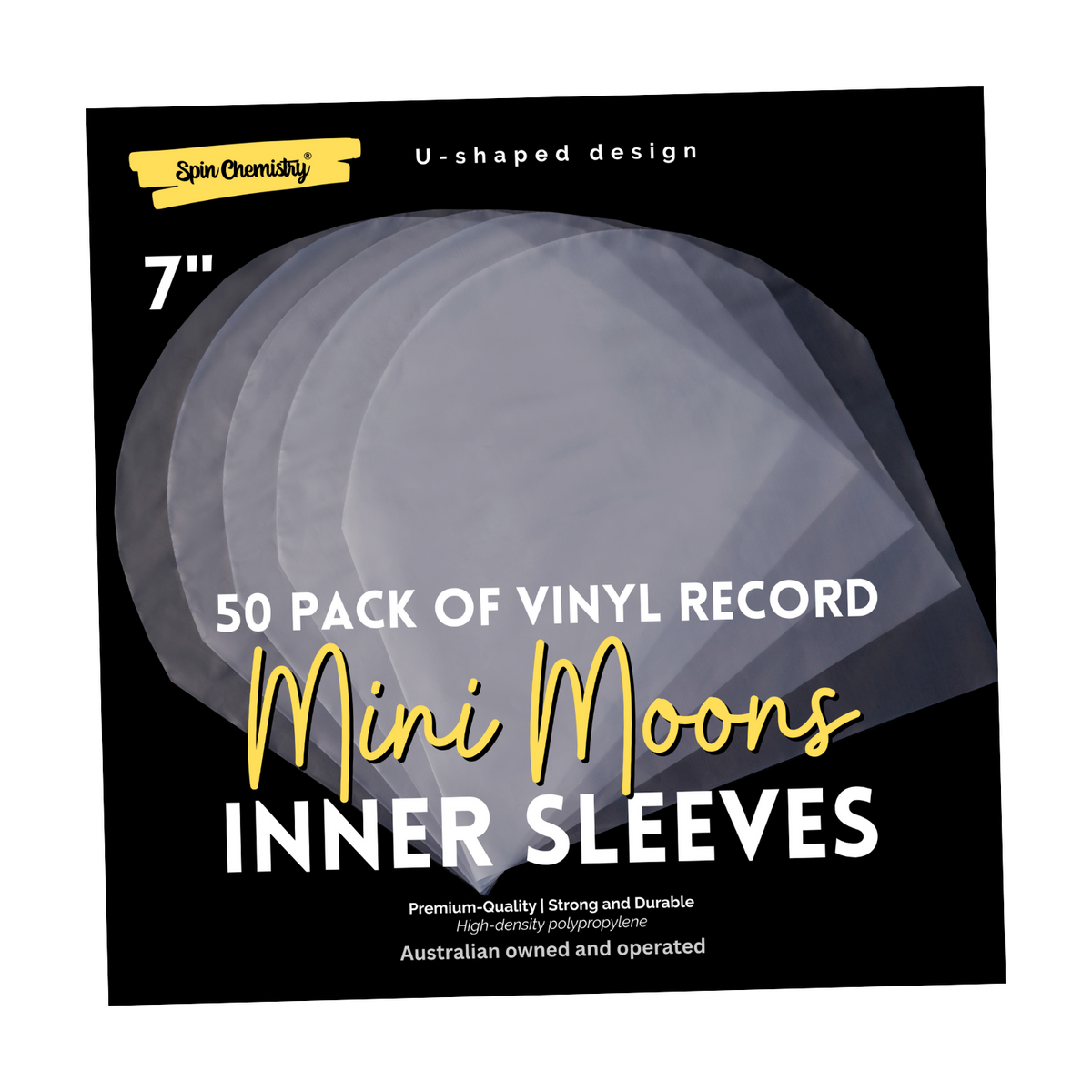 7-Inch Record Inner Sleeves (Mini Moons)
