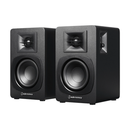 Audio-Technica - Powered Bookshelf Speakers - AT-SP3X